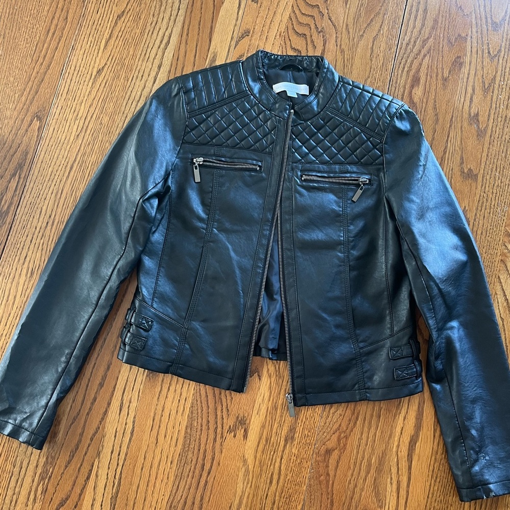 New York & Company Faux Leather Jacket